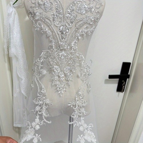 Embroidered sequin beaded - embroidered,