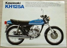 KAWASAKI KH125A Motorcycle Sales Specification Leaflet c1980 #99943-1024-01 IX-X