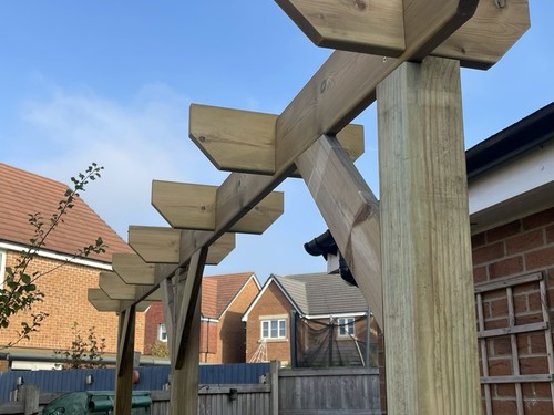 Tanalised wooden timber garden - wooden,