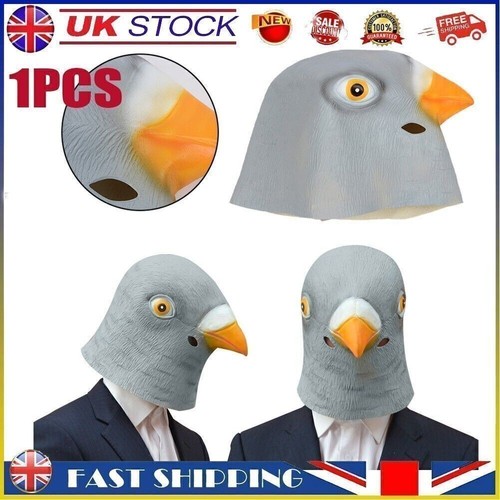Pigeon head mask creepy animal - mask,