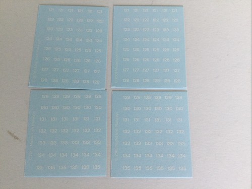 White fleet number transfers - white,