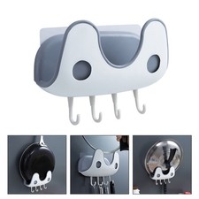  2 Pcs Double Layer Pot Lid Rack Hanging Pan Racks for Kitchen Wall-mounted