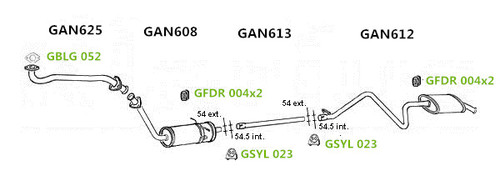 Exhaust silencer tail pipe - exhaust,