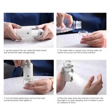 Household Portable Nanometer Mist Spray Atomization Face Sprayer Nebulizer White