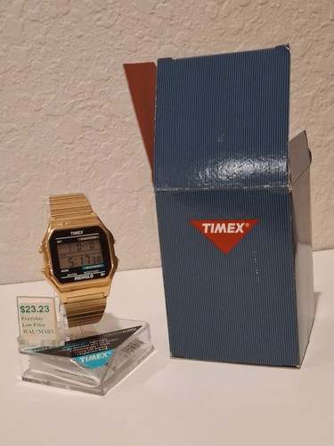 Vintage gold tone timex - gold,