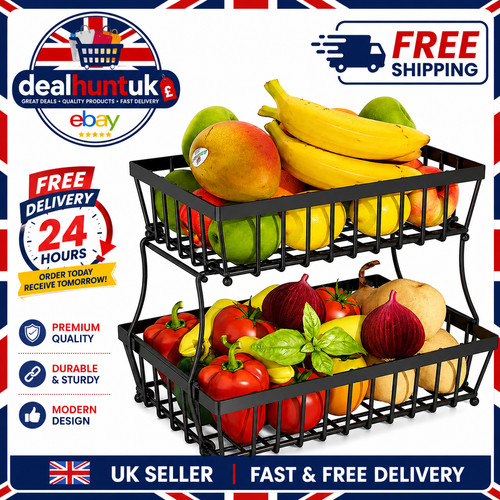 Tier iron wire fruit basket - tier,