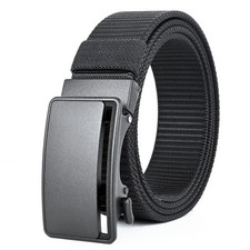 Big and Tall Size 47'' to 71'' Mens Black Automatic Ratchet Buckle Slide Belts