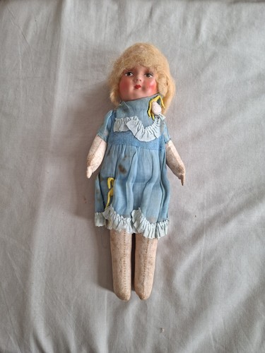 Antique 1930 straw filled - straw,