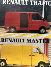 Renault Trafic & Master Van Original Car Sales Brochure Around 1981
