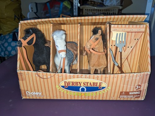 Boley flocked horse toys - horse, in