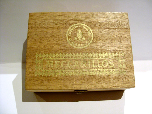 Vintage wooden cigar box - vintage,