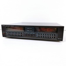 Lo-D HGE-22 Stereo Graphic Equalizer 10-Band Audio Component Tested Japan