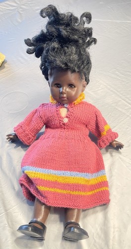 Vintage black doll plastic - doll,