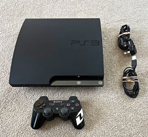 Sony playstation slim black - playstation,
