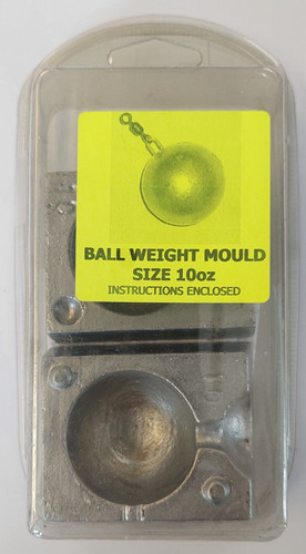 Cannon ball weight mould 10oz - ball,