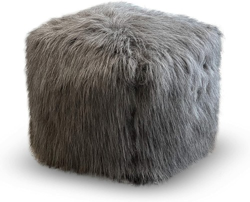 Luxury beanbag cube faux fur - luxury,