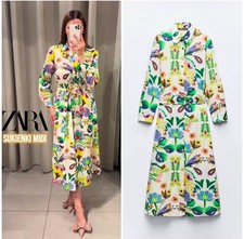 ZARA NEW MIDI BELTED FLORAL