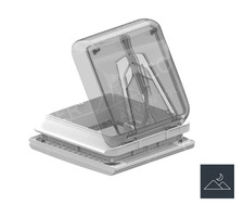 Campervan Fiamma 28 Crystal Roof Vent 28cm x 28cm Rooflight Clear, Flyscreen
