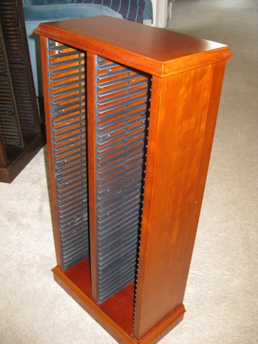 Medium stained wood storage - medium,