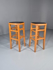 2 1960s Bar Stools Beech Frame