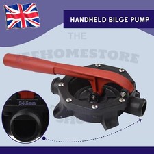 720GPH Manual Diaphragm Hand Bilge Pump Handle Boat Waste Water Transfer Plastic