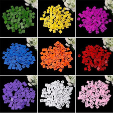 100 WOODEN SCRABBLE TILES BLACK LETTERS NUMBERS FOR CRAFTS ALPHABETS WOOD POLISH