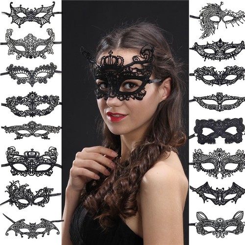 1pc black lace mask - 1pc,