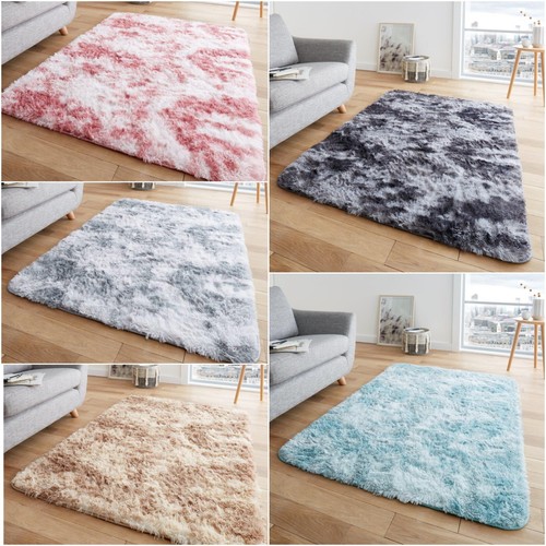 Large fluffy rugs anti slip - large,