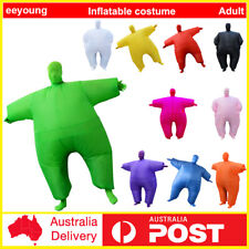 Inflatable Suit Fancy Dress Fan Operated Costume Fat Masked Blow Up Chub Cosplay