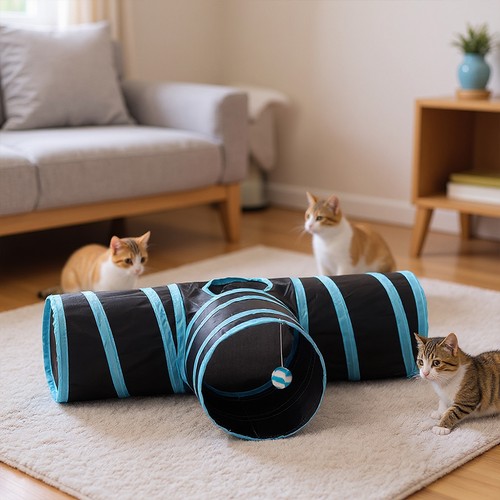 Foldable cat tunnel way - foldable, 3