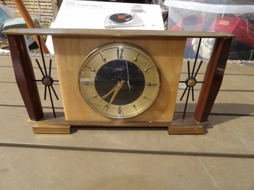 Vintage metamec mantle clock - vintage,