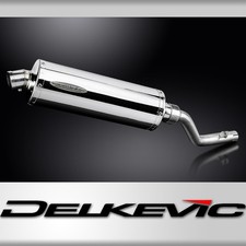 Suzuki DR350 1990-1999 350mm Oval Stainless Exhaust Silencer Can Kit