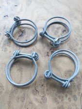 ROUND HEAD 40MM NOS ZINC DOUBLE WIRE HOSE CLIPS MG MINI AUSTIN MORRIS TRIUMPHBMC