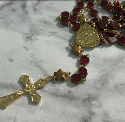 Catholic rosary red and - catholic,