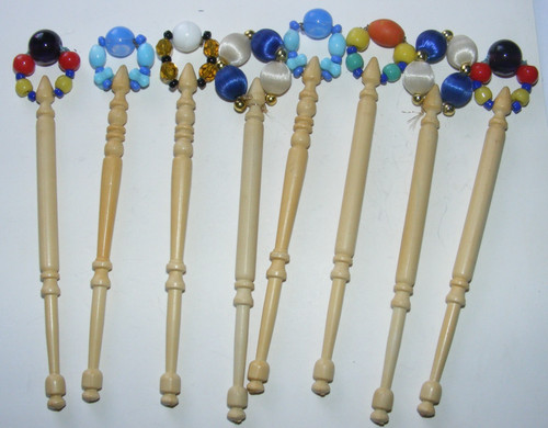 Job lot lace - making, bobbins