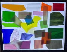 A SELECTION OF STAINED GLASS