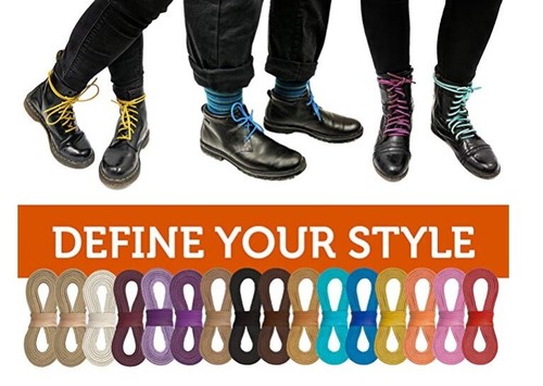 Leather boot shoe laces - boot,