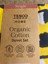 F&F Single TIGER Organic Cotton Duvet Cover Set WWF wildlife animals NEW BNWT