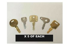 MASTER PLANT KEY SET CAT LUCAS BOMAG THWAITES ETC X 25 KEYS