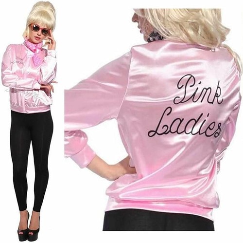 Ladies pink grease - grease, satin