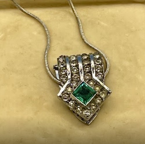 Antique art deco paste dress - antique,