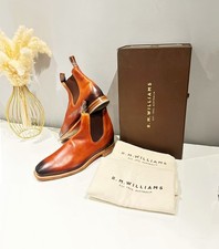 R. M. Williams Chinchilla Calf Leather Hand Burnished Chelsea Boots RRP  £499