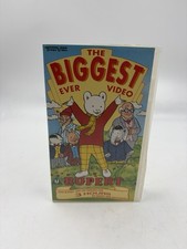 Rupert The Biggest Ever VHS