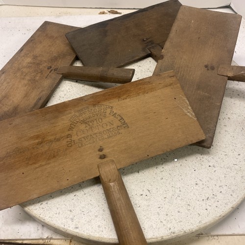 Antique hand carding wool comb - hand,