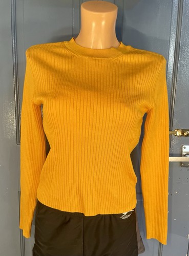 Mustard yellow ribbed - h&m,