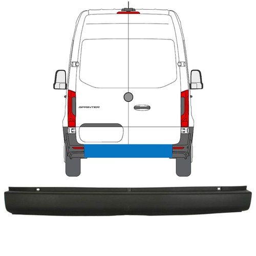 Rear bumper for mercedes - for,