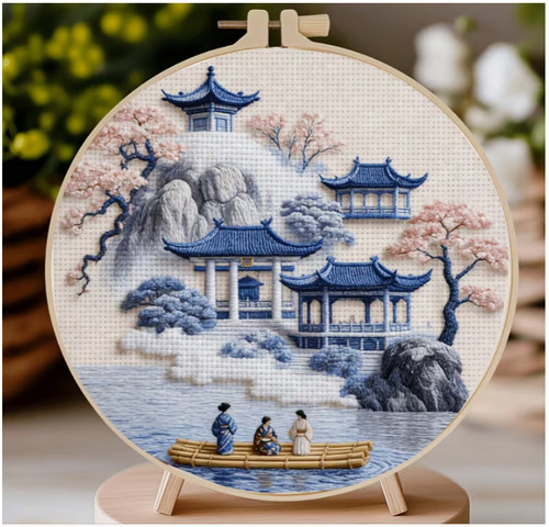 Embroidery hoop kit 20cm - kit, 20cm/7.87"