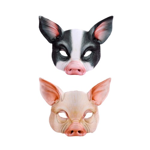 Half face animal mask pig - animal,