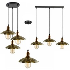 E27 Vintage Industrial Ceiling Pendant Light Retro Loft Hanging Metal Lamp Shade