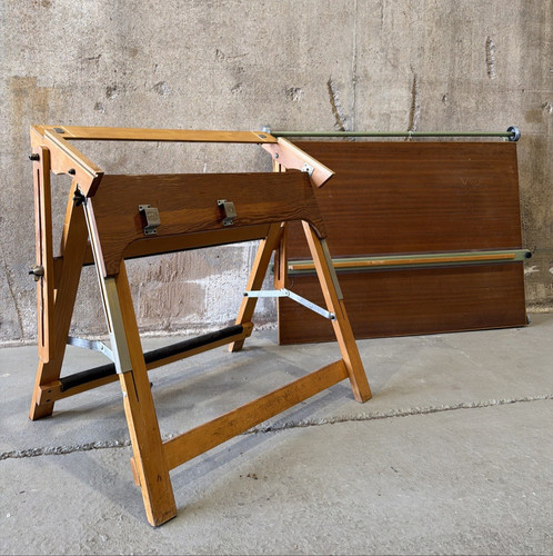 Vintage mid century wood - wood, and
